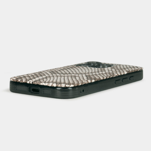 Чехол-накладка для iPhone 16 Pro Max из кожи питона, цвета натур
