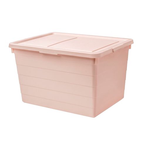 Коробка с крышкой IKEA SOCKERBIT (СОКЕРБИТ), Розовый, 38x51x30 cm