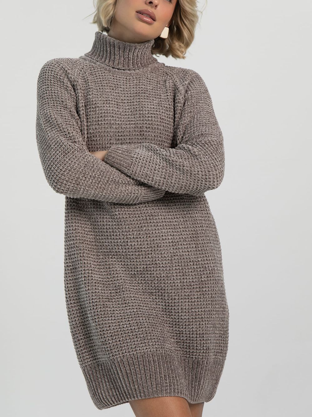 Свитер удлиненный Вексана (кофе с молоком) Б16497-12М LT Collection