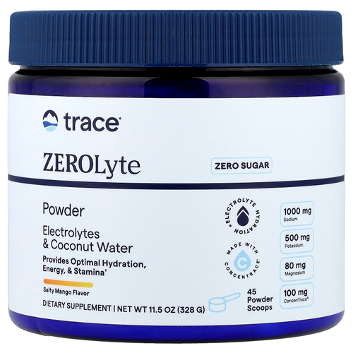Trace, ZEROLyte, соленый манго, 328 г (11,5 унции)