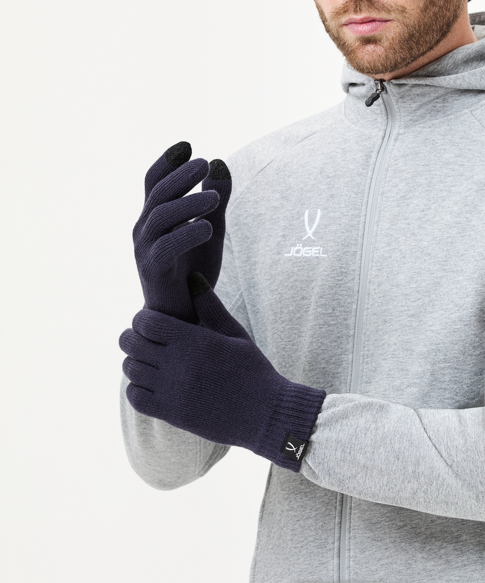 Перчатки JOGEL ESSENTIAL Team Knitted Gloves, темно-синий