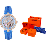 KANGOL Manual Mechanical Movement Genuine Leather Strap Watch Women"s Watch White Dial KANGOL K133