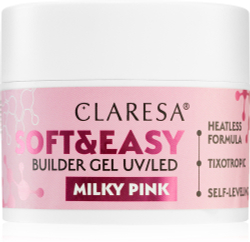 Claresa Soft&Easy Builder Gel - Гель-подложка для ногтей оттенок Milky Pink, 45 g