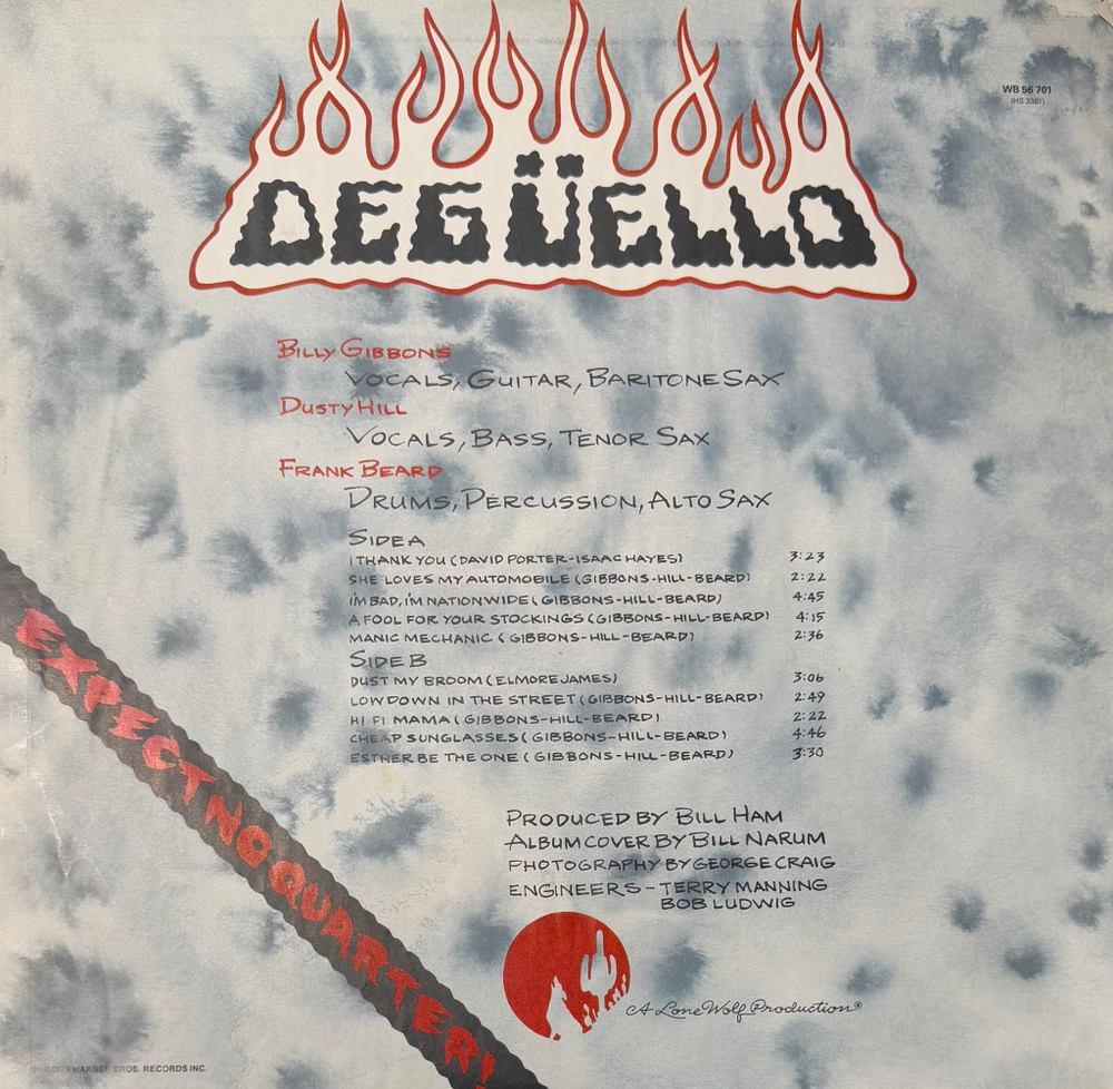 Виниловая пластинка ZZ Top ‎– Degüello LP