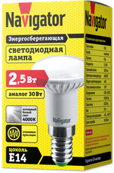 Лампа светодиодная Navigator R39 220V Е14 2,5W 4000K 19007