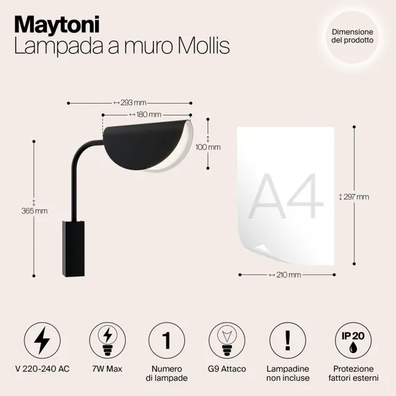 Бра Mollis MOD126WL-01B Maytoni