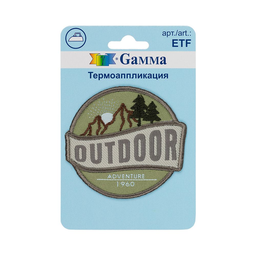Аппликация термоклеевая "Outdoor" 5.8х6.3 см, №02, 1 шт, 01-228, Gamma ETF Аппликация термоклеевая "Outdoor" 5.8х6.3 см, №02, 1 шт, 01-228, Gamma ETF
