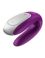 Фиолетовый вибромассажёр для пар Satisfyer Double Fun (Цвет: фиолетовый)