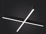 Светильник LED Х-образный LP85-PLUS-1560 82Вт 3000К черный 1560х1560х40мм DIOLUM