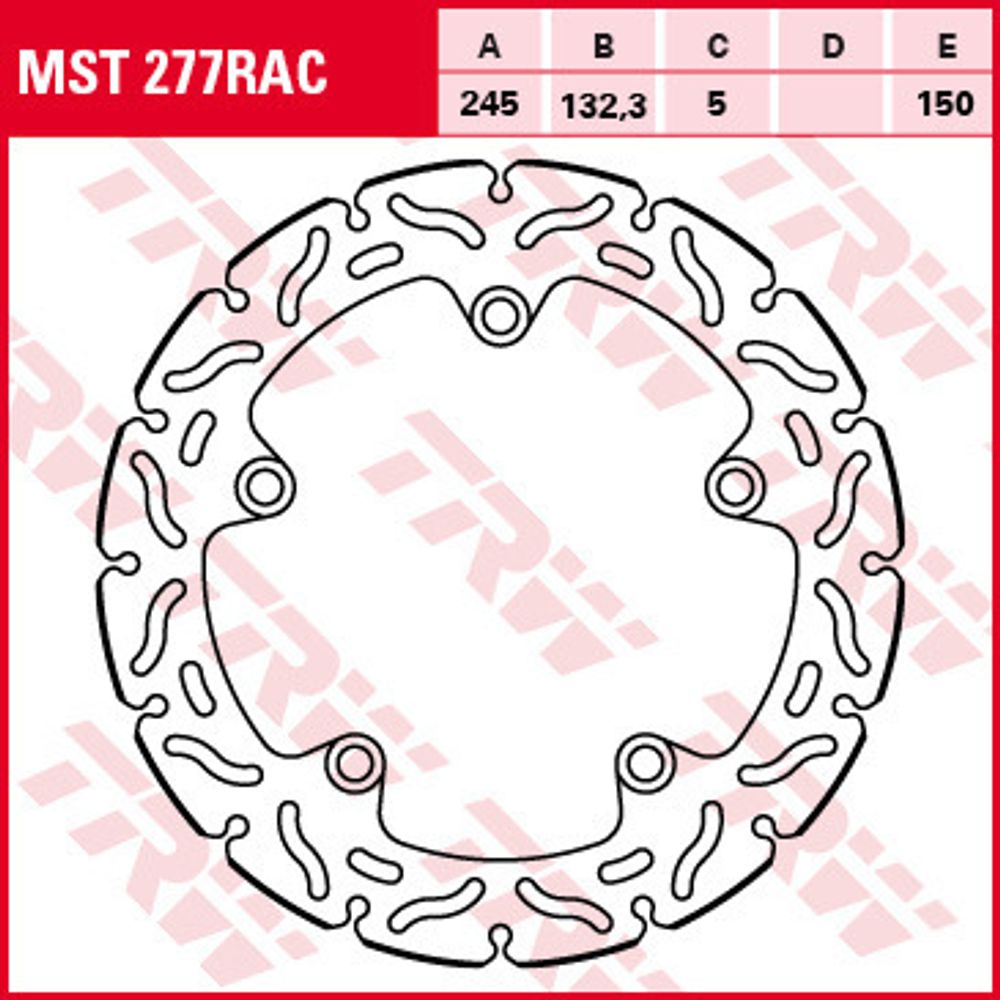 Диск тормозной TRW MST277RAC Диск тормозной TRW MST277RAC