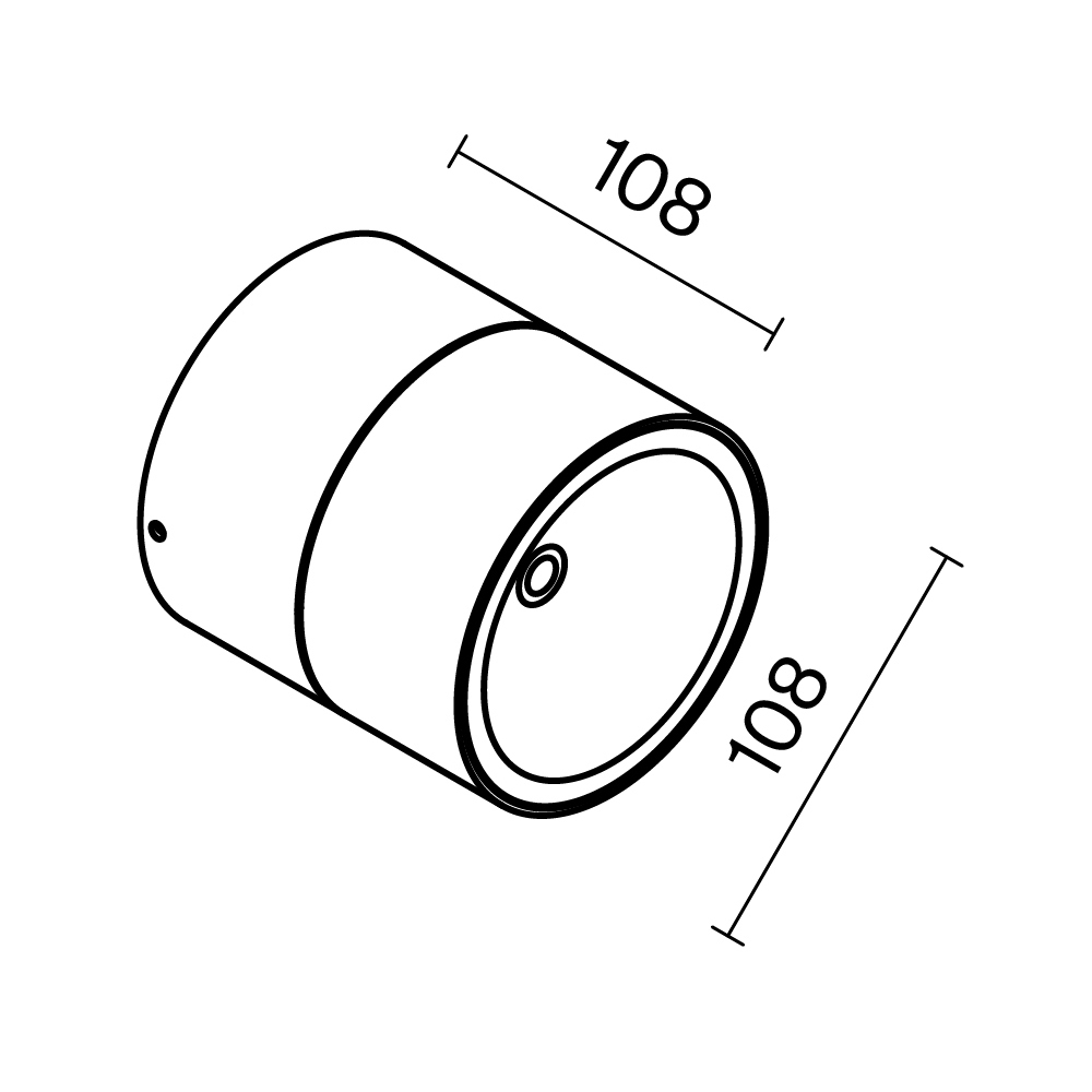 Накладной светодиодный светильник Maytoni Spin O310CL-L12W3K