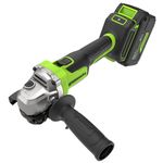 Угловая шлифовальная машина акк. Greenworks AG590, 24V, б/щет, 125 мм, 8500 об/мин, Anti-Kickback,1х8Ач,ЗУ,кор (3201007CUH)