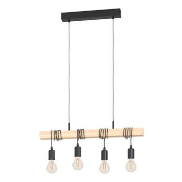 Подвесной светильник 4*E27 43512 черный/коричневый TOWNSHEND Eglo