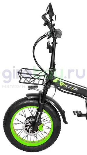 Электровелосипед Syccyba F10 Pro Dual 48V/15Ah (полный привод) - Салатовый обод фото №10