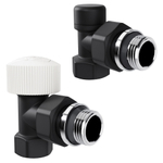 Набор термостатический угловой Royal Thermo Design 1/2quot;М30х1,5 (Черный)