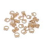 Крючки пришивные декоративные 12х22 мм, gold, золото, 12 шт