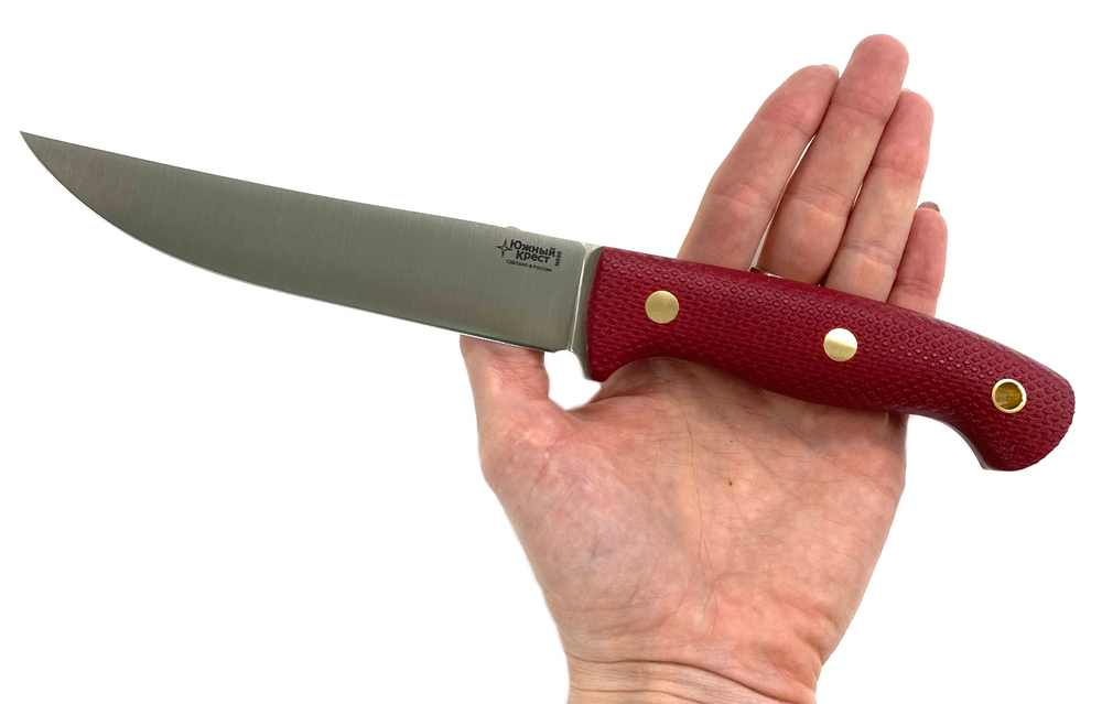 Нож Meat Master, N690, микарта красная, 241.1757, Южный крест