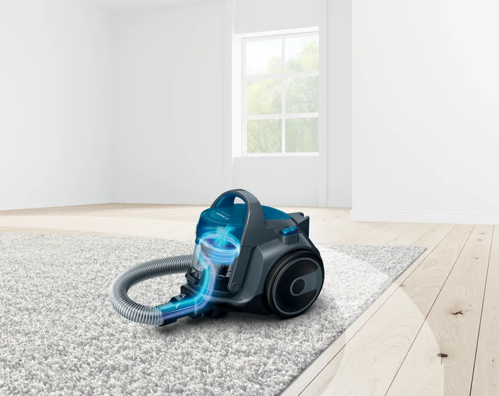 Пылесос Bosch Serie 2 BGS05A220 700Вт синий/черный