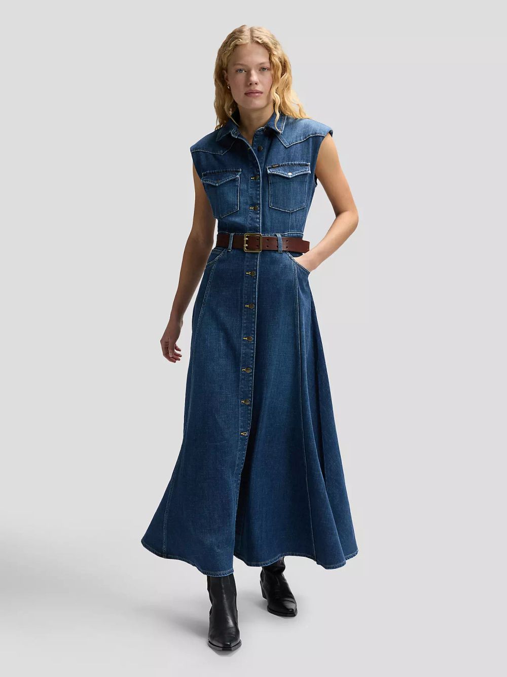 Платье женское LEE MAXI WESTERN DRESS