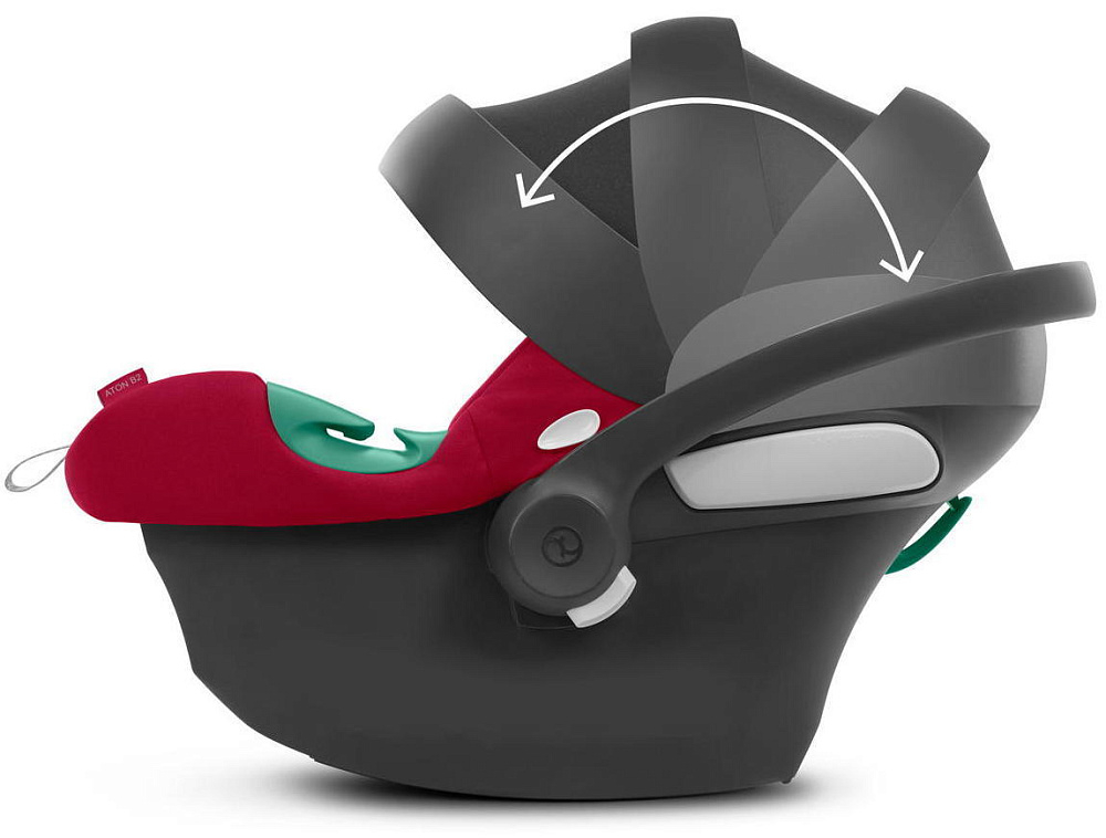 Коляска Cybex Talos S Lux SLV complete Aton B2 Dynamic Red 3 в 1 Stone Grey с дождевиками