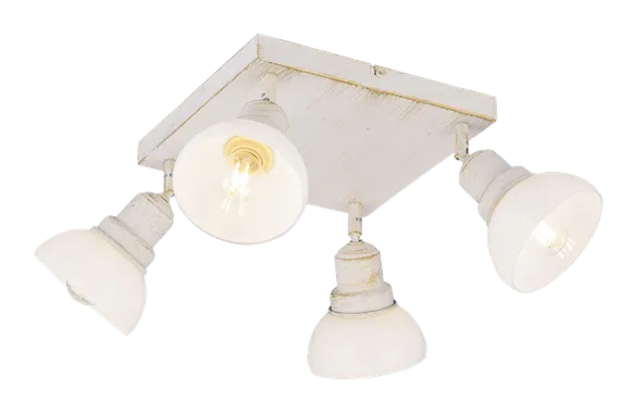 Светильник Sfera Sveta 86194/4C WGE, 4×40 Вт, золотой и белый