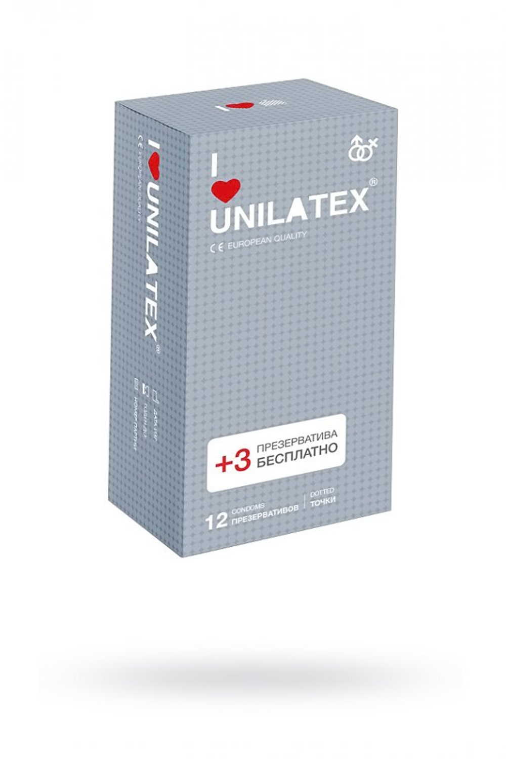 Презервативы Unilatex Dotted с точками № 15 шт