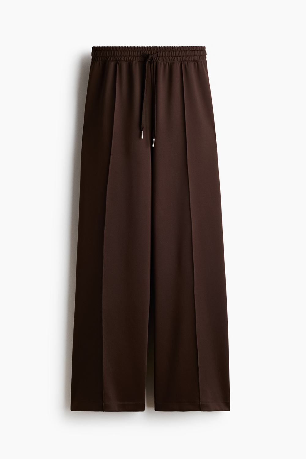 Брюки оверсайз в мелкий рубчик со стяжкой - H&M