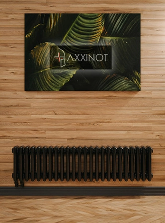 Axxinot Sentir 3020 - трехтрубный трубчатый радиатор высотой 200 мм, нижнее подключение, черный