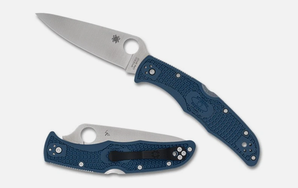 Цена наСкладной нож Spyderco Endura 4, сталь CPM SPY27, рукоять FRN, синий
