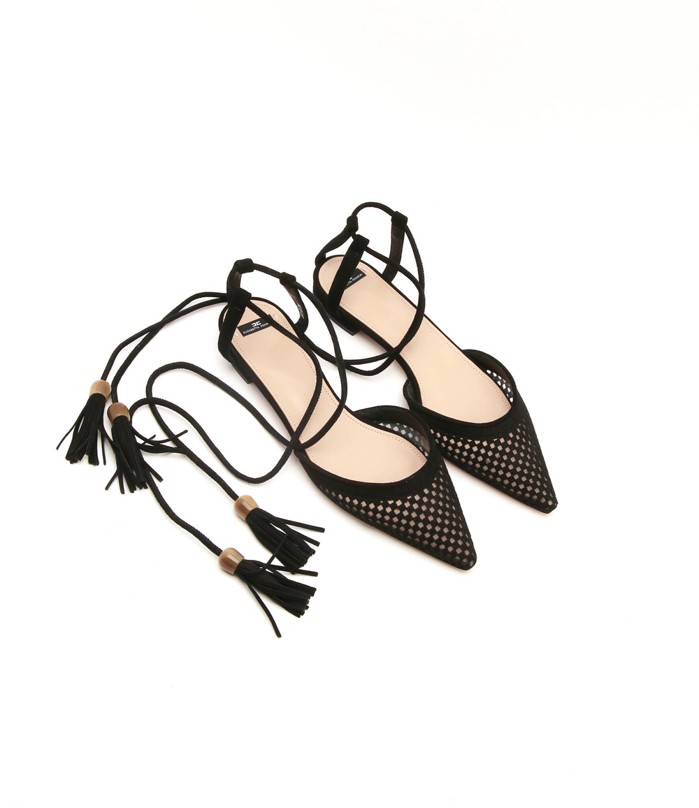 Кожаные босоножки Elisabetta Franchi - черный(SA96T22E2)