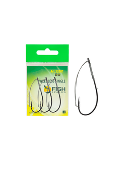 Крючок рыболовный Fish Crystal WEEDLESS SINGLE 12001 №3/0 (5 упаковок)