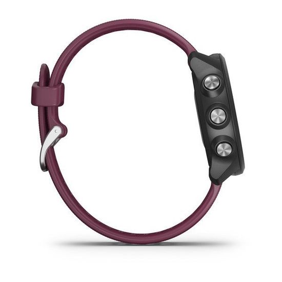 Часы для бега Garmin Forerunner 245 черный с вишневым ремешком (010-02120-11)