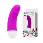 Мини-вибратор для G-стимуляции Pretty Love Luther (30 режимов) (Цвет: фуксия с белым)