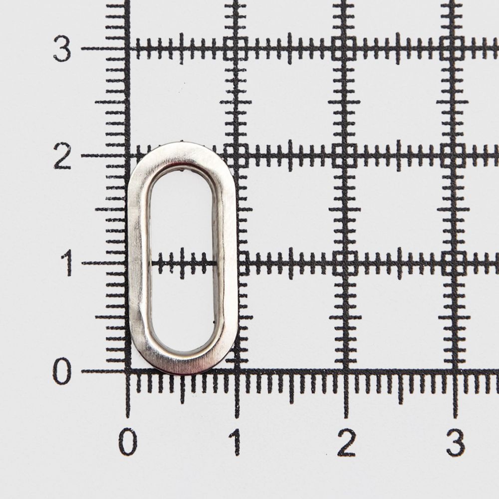 Люверсы металл овальные 15х6 (внутр.), h=5.8 мм, 21х11 (внешн.), металл (≈100 шт) New Star, никель