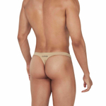 Золотистые мужские трусы-тонги с пряжками Flashing Thong (Размер: L) (Цвет: золотистый)