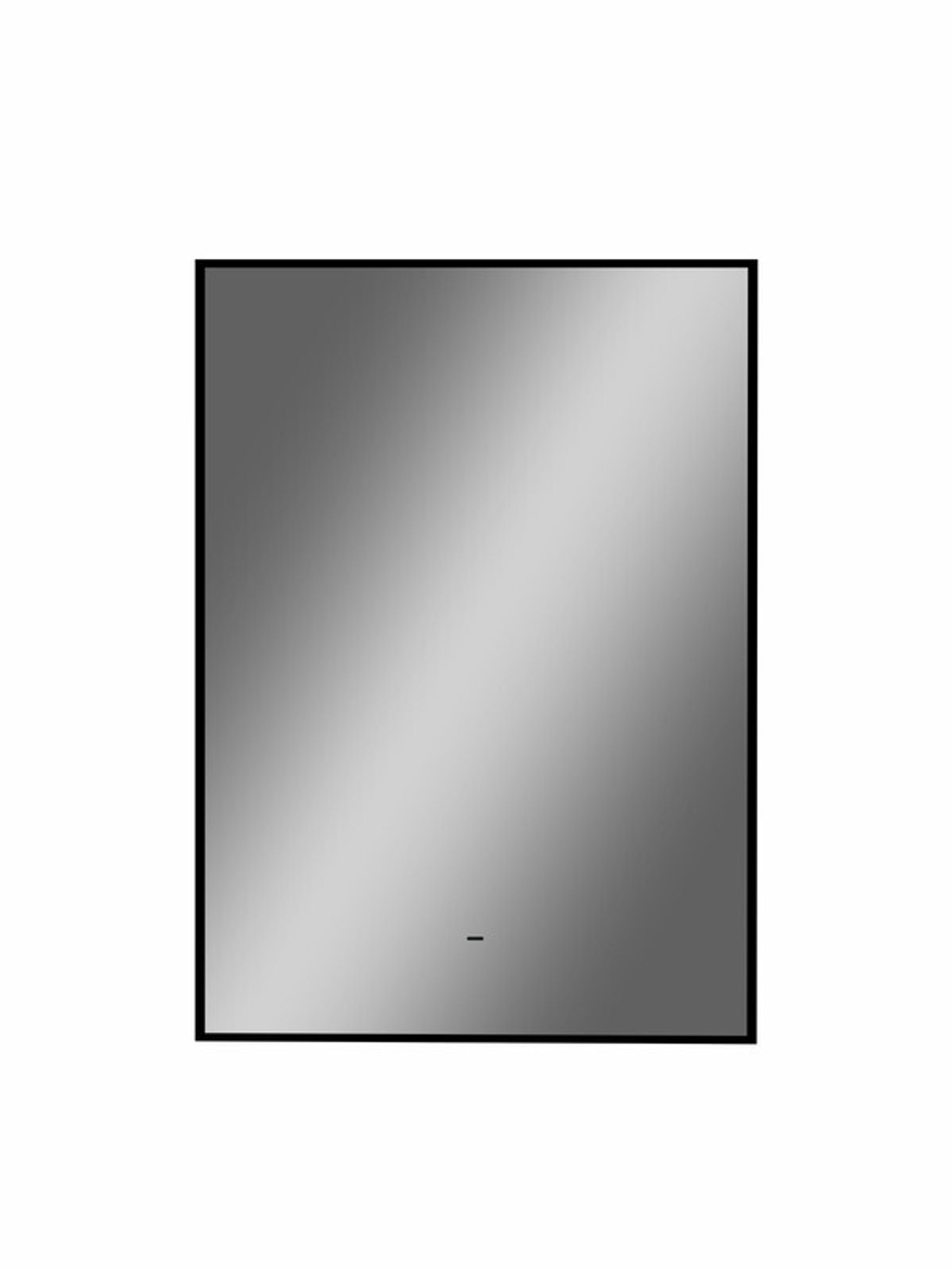 Зеркало "Amer Led" с фоновой подсветкой, бесконтактным сенсором, черной окантовкой 500х700