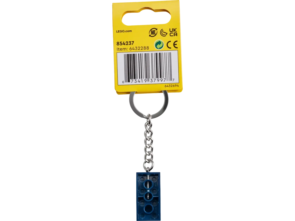 Брелок LEGO Minifigures 854237 Синий кубик 2х4