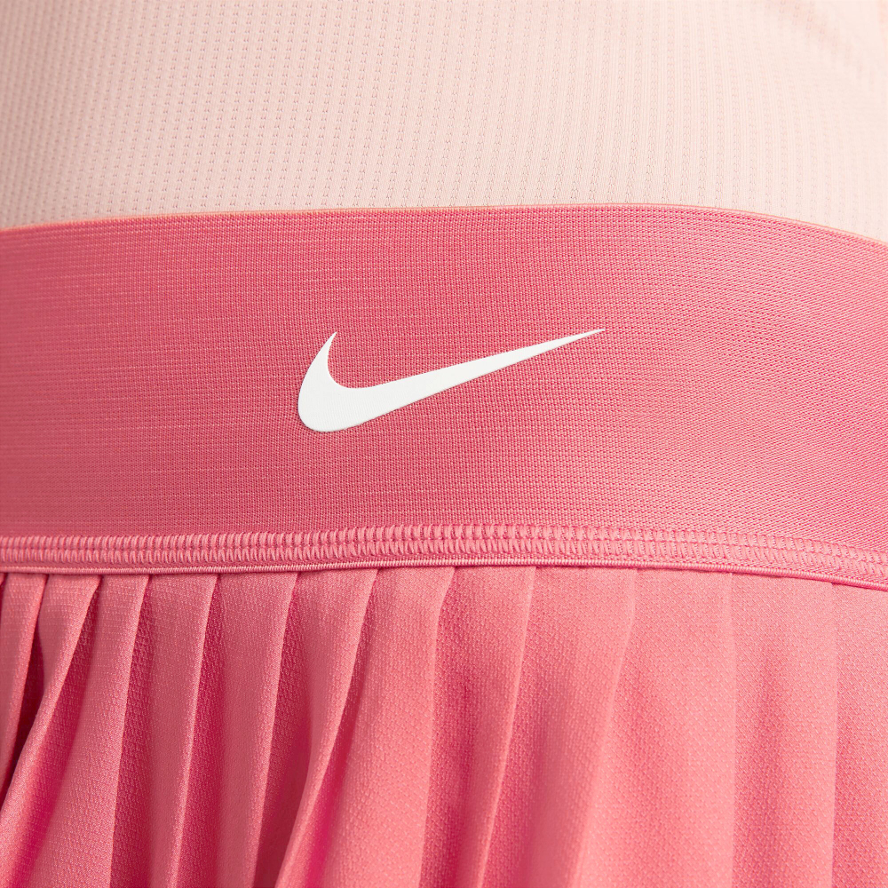 Женская теннисная юбка Nike Dri-Fit Advantage Court Pleated Skirt Women - Coral