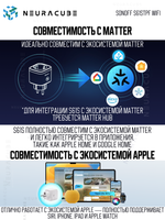 Умная Matter (WiFi) розетка Sonoff S61STPF (iPlug Gen2 S61s)