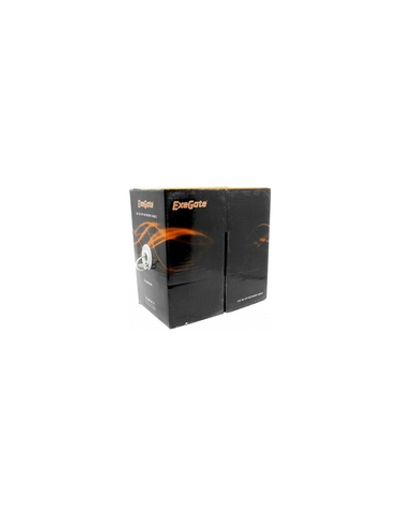 Exegate EX256748RUS Кабель UTP 4 пары кат.5e Exegate бескислородная медь,24AWG, FLUKE® test pass, бухта 305м, серый, PVC
