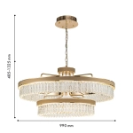 Подвесная люстра Visconte 4304-10P. ТМ Favourite