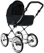 Детская коляска Roan Bass Next Classic d14 2.0 3 в 1 с автокреслом Pituso Baesa Pro Black,Beige Canopy BSNC/95/2 Caviar/Black/руч.Cappuccino