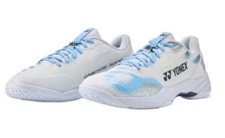Мужские кроссовки для сквоша/бадминтона Yonex Power Cushion Cascade Accel Wide - white/light blue