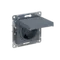 Розетка с крышкой Systeme Electric AtlasDesign Грифель, самозажимные клеммы ATN000746S