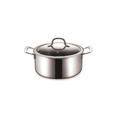 Кастрюля 7 л 28/25,5*19,5 см с крышкой New Kitchen Honeycombs нерж. с антиприг. покр. ИНДУКЦИЯ