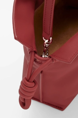 Loewe Мини-клатч Flamenco из телячьей кожи наппа, красный