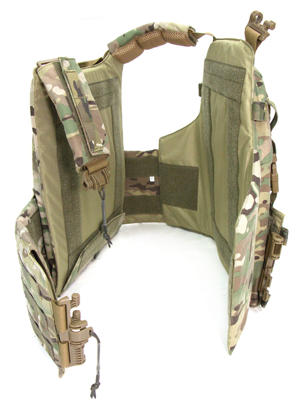 Чехол для бронежилета плитника КРЕПОСТЬ быстросброс справа MIMICRYA, Cordura 1000D, MULTICAM, L-XL