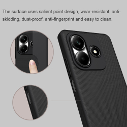 Тонкий жесткий чехол от Nillkin для смартфона Xiaomi Redmi Note 14 5G (версия Китай), серия Super Frosted Shield