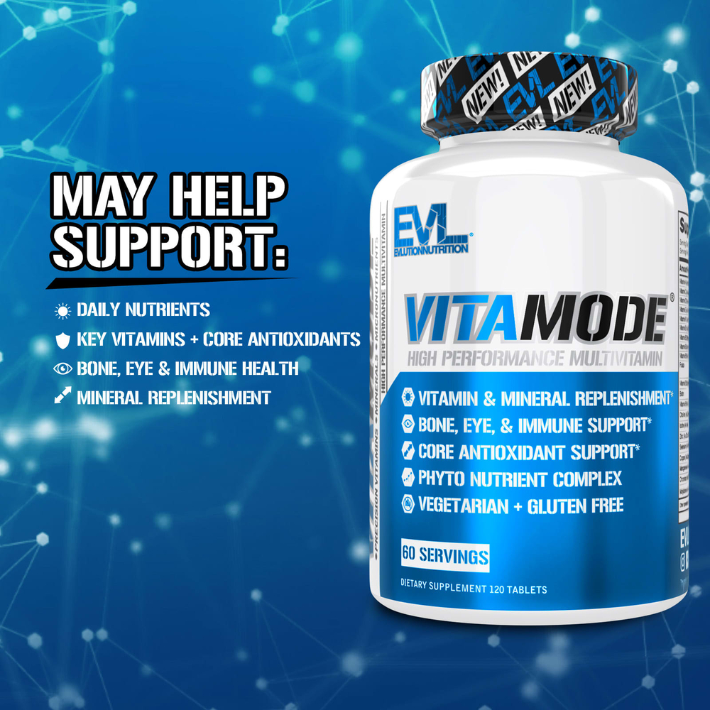 EVLution Nutrition, VitaMode®, высокоэффективные мультивитамины, 120 таблеток
