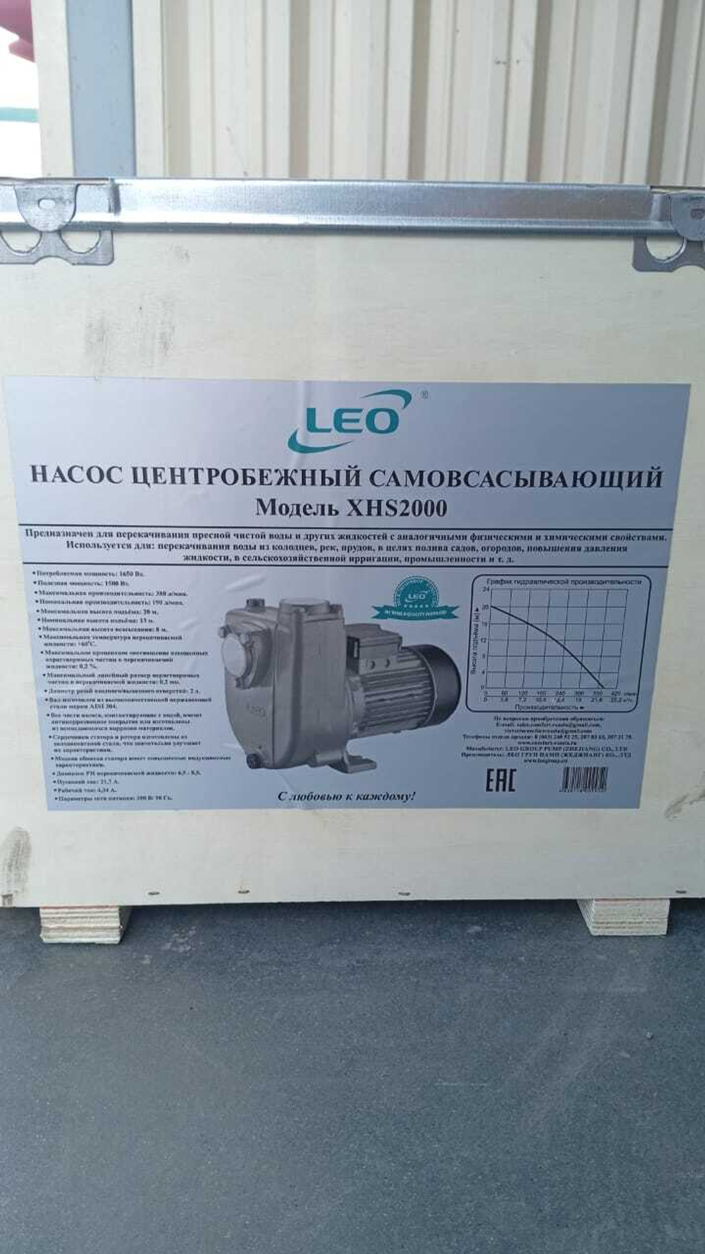 Насос LEO модель XHS2000